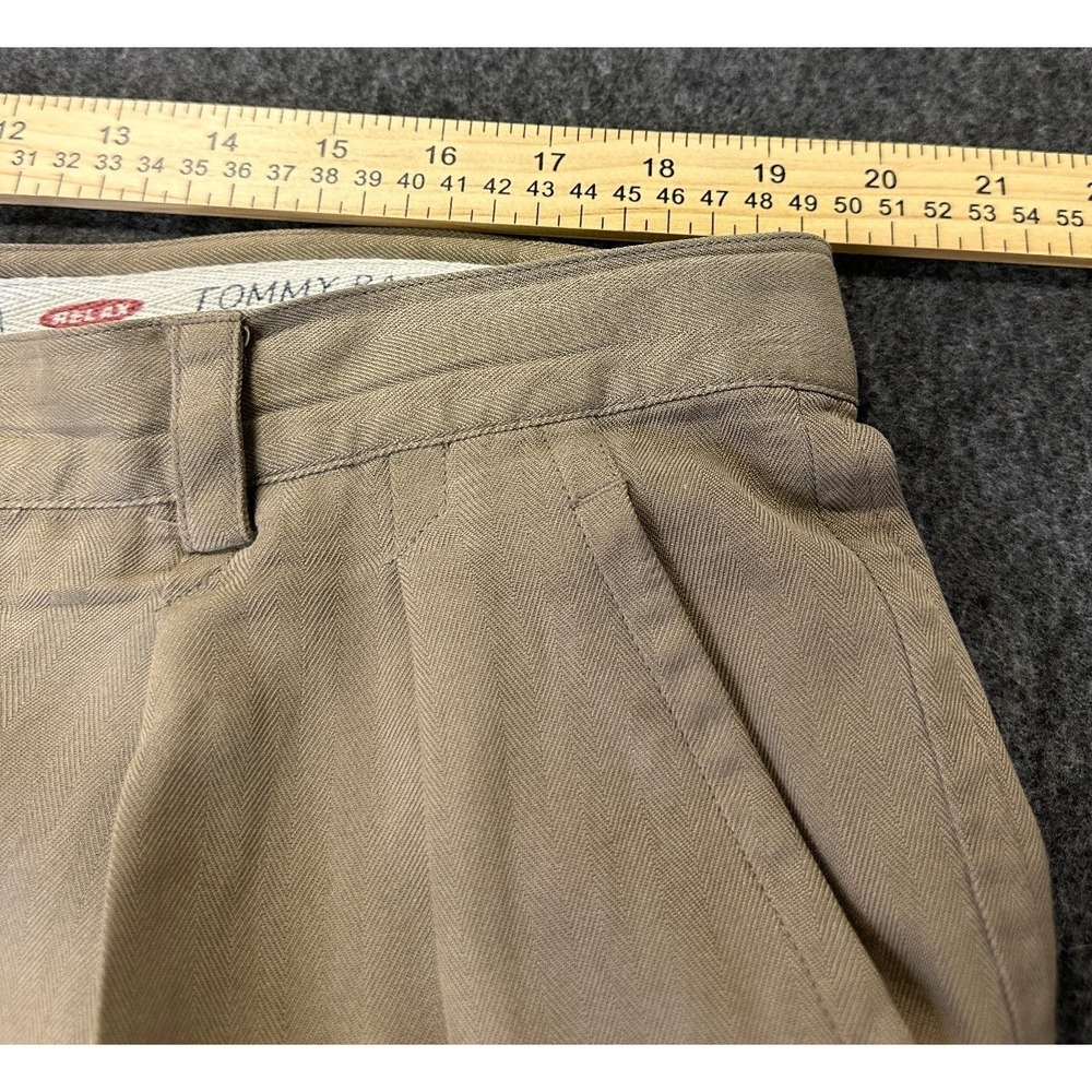 Tommy Bahama Silk Shorts Mens Size 40 Beige Chino Pleated Outdoor Golf *Flawed - Picture 8 of 16